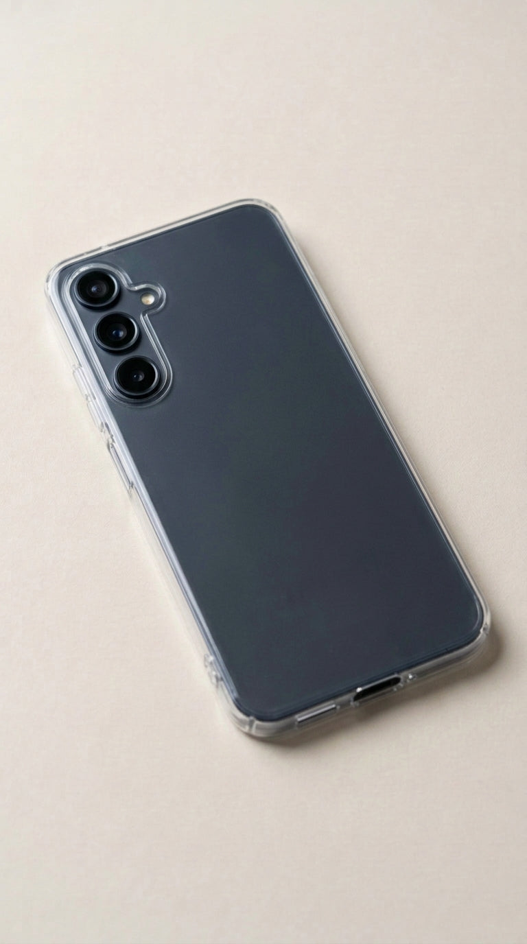 rystal Clear Transparent Silicone Mobile Cover For Samsung Galaxy A15